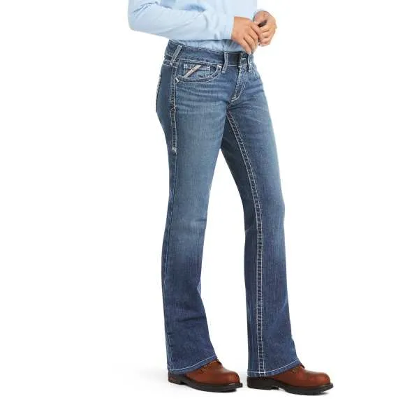 ARIAT WOMEN'S FR MID RISE BOOT CUT JEAN