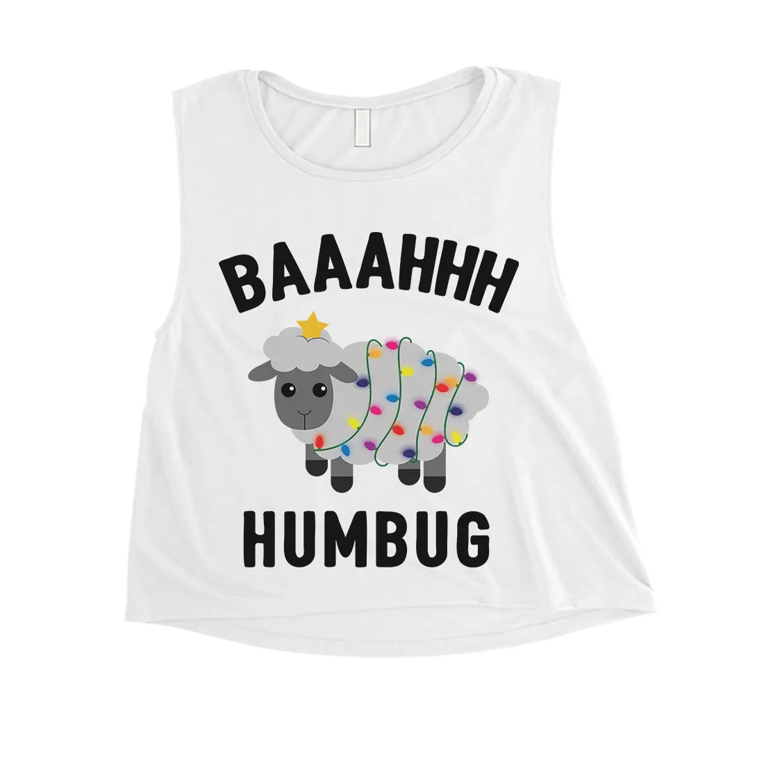 Baaahhh Humbug Womens Crop Top