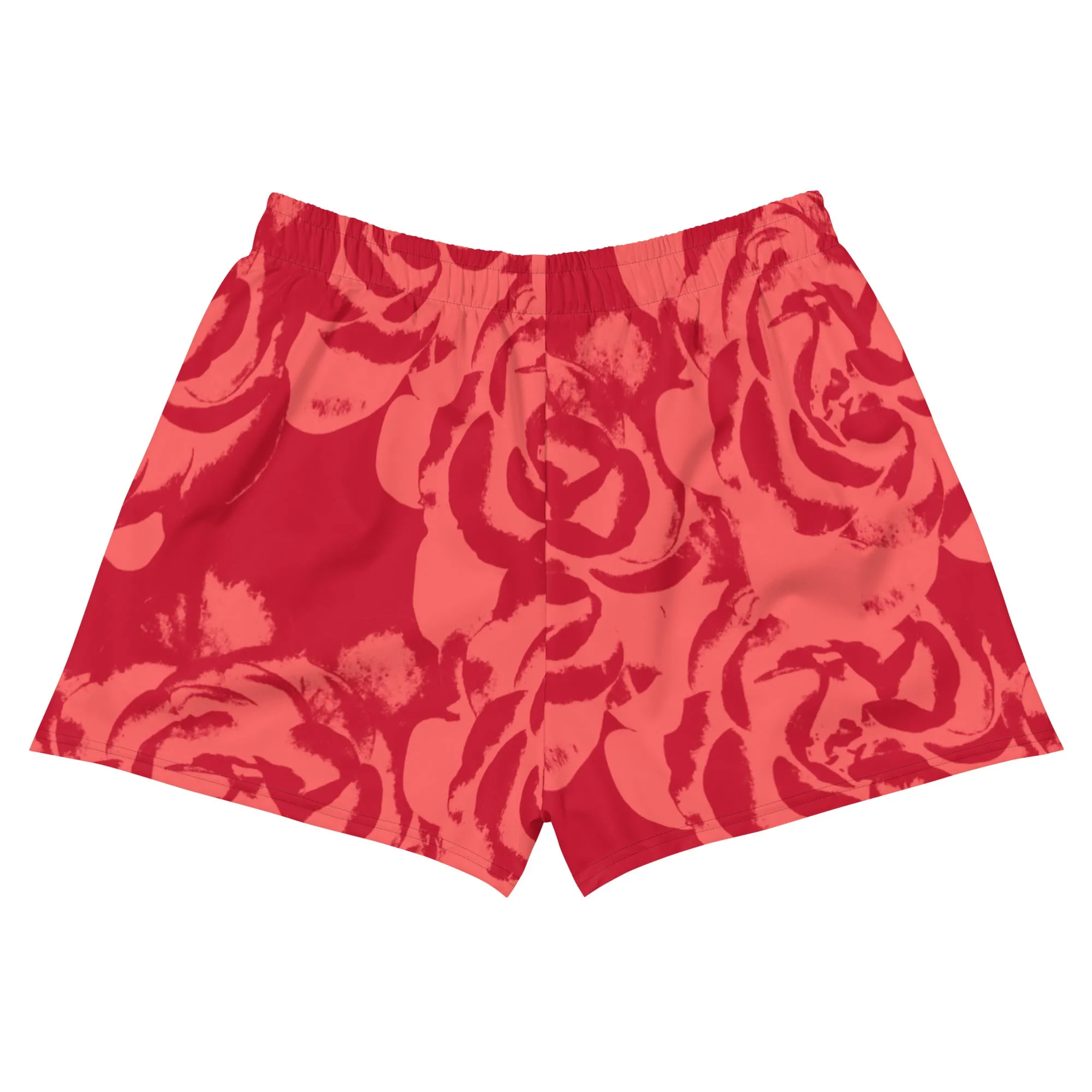 Big Red Rose Athletic Women's Shorts