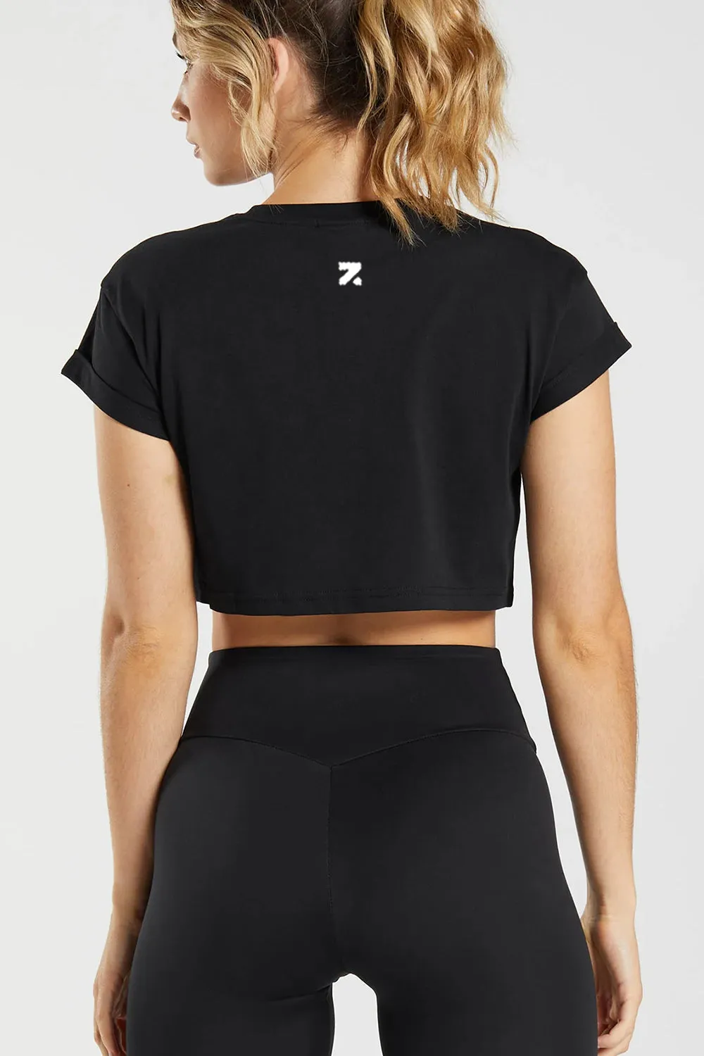 Camila Black Crop Top