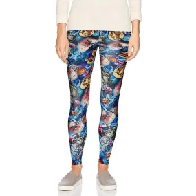 Carnival Womens Full-Length Printed Soft Microfiber Legging, coin faces, Size M