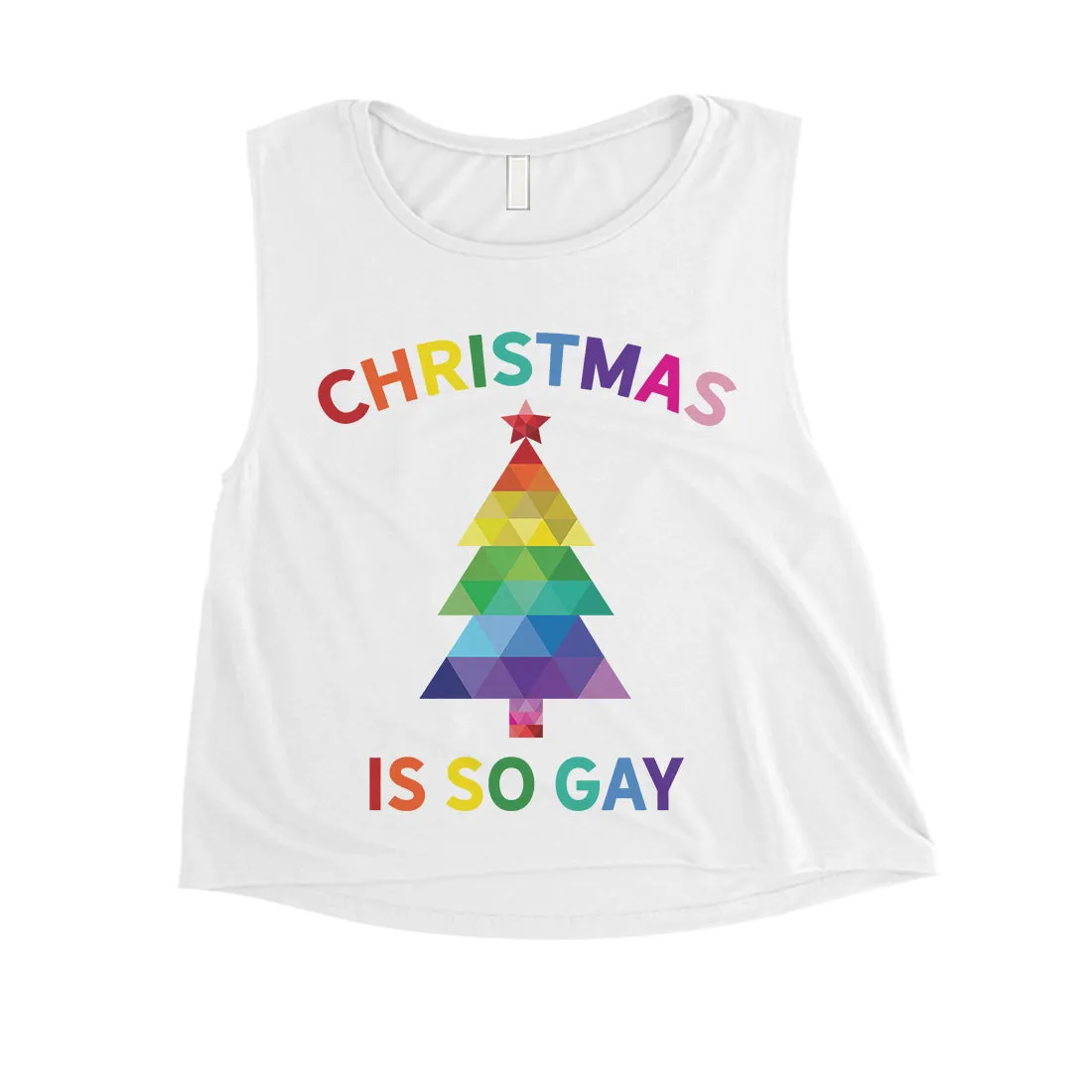 Christmas So Gay Womens Crop Top