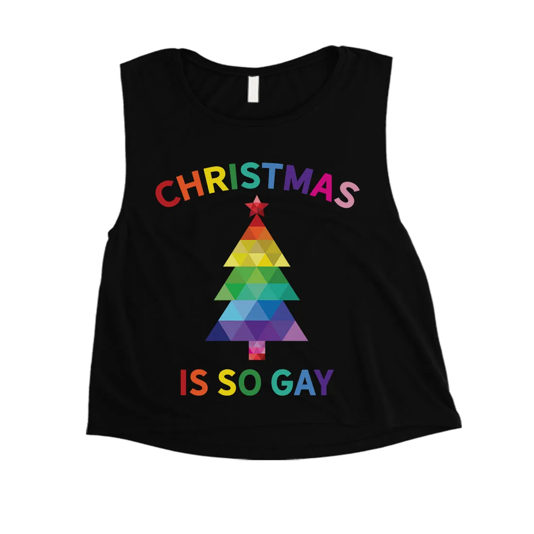 Christmas So Gay Womens Crop Top