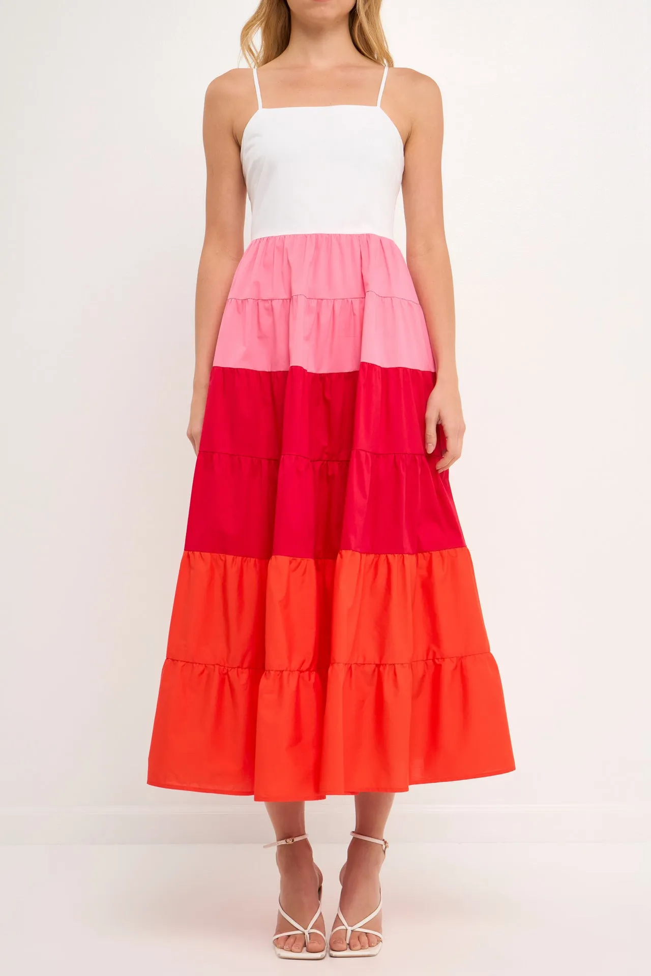 Color Block Spaghetti Maxi