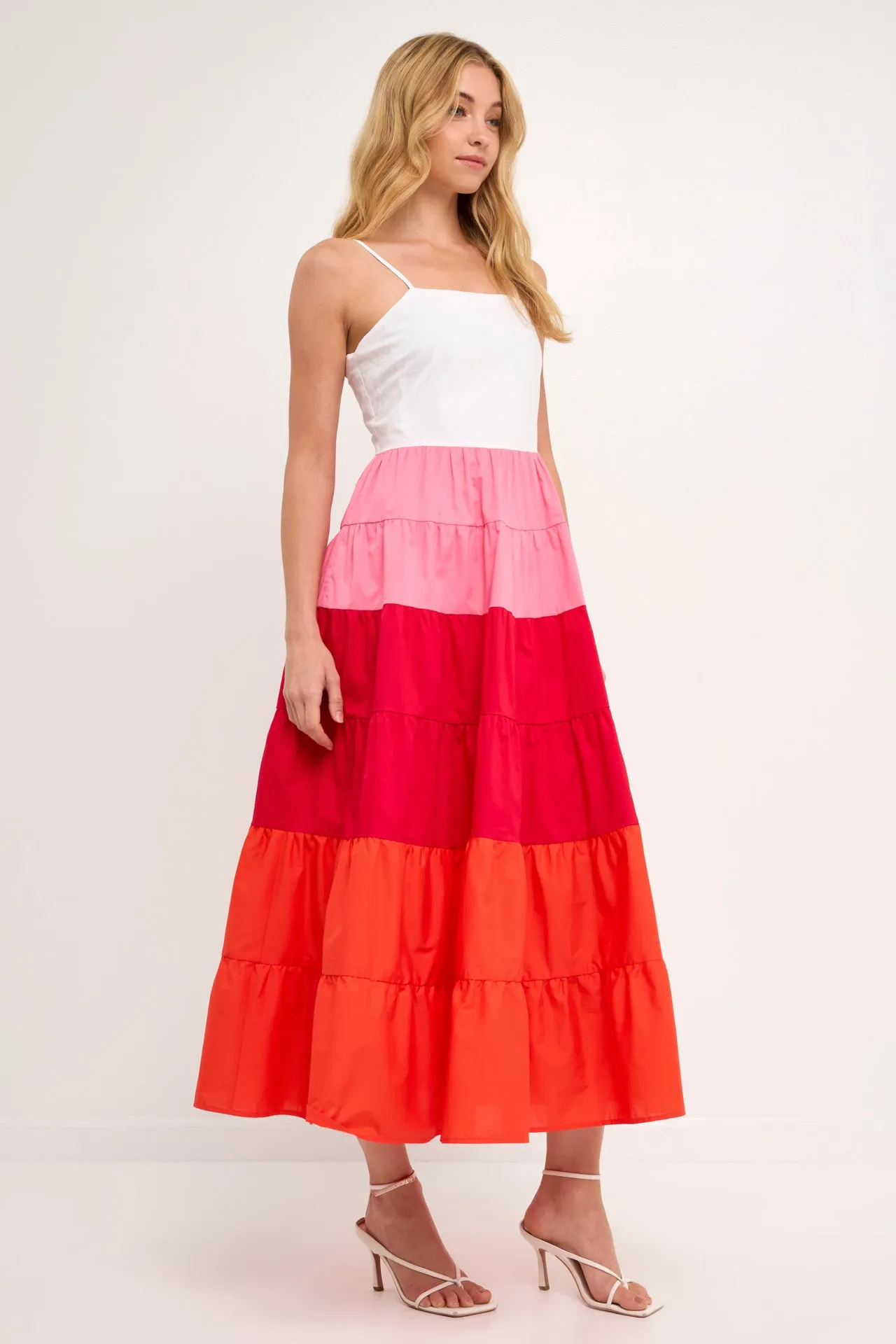 Color Block Spaghetti Maxi