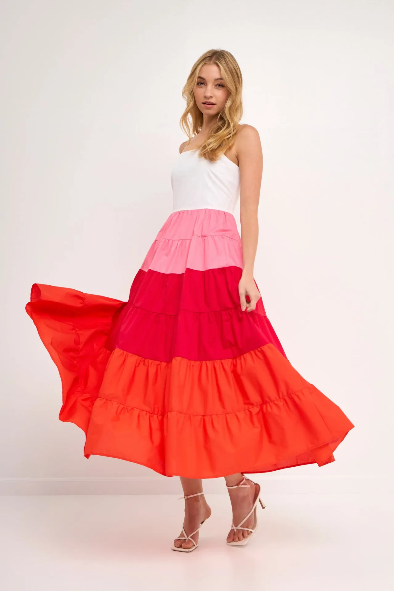 Color Block Spaghetti Maxi