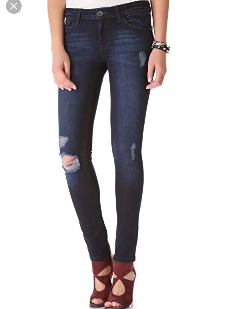 DL1961 Amanda Skinny Distressed Jeans-Size 26 (30” inseam)