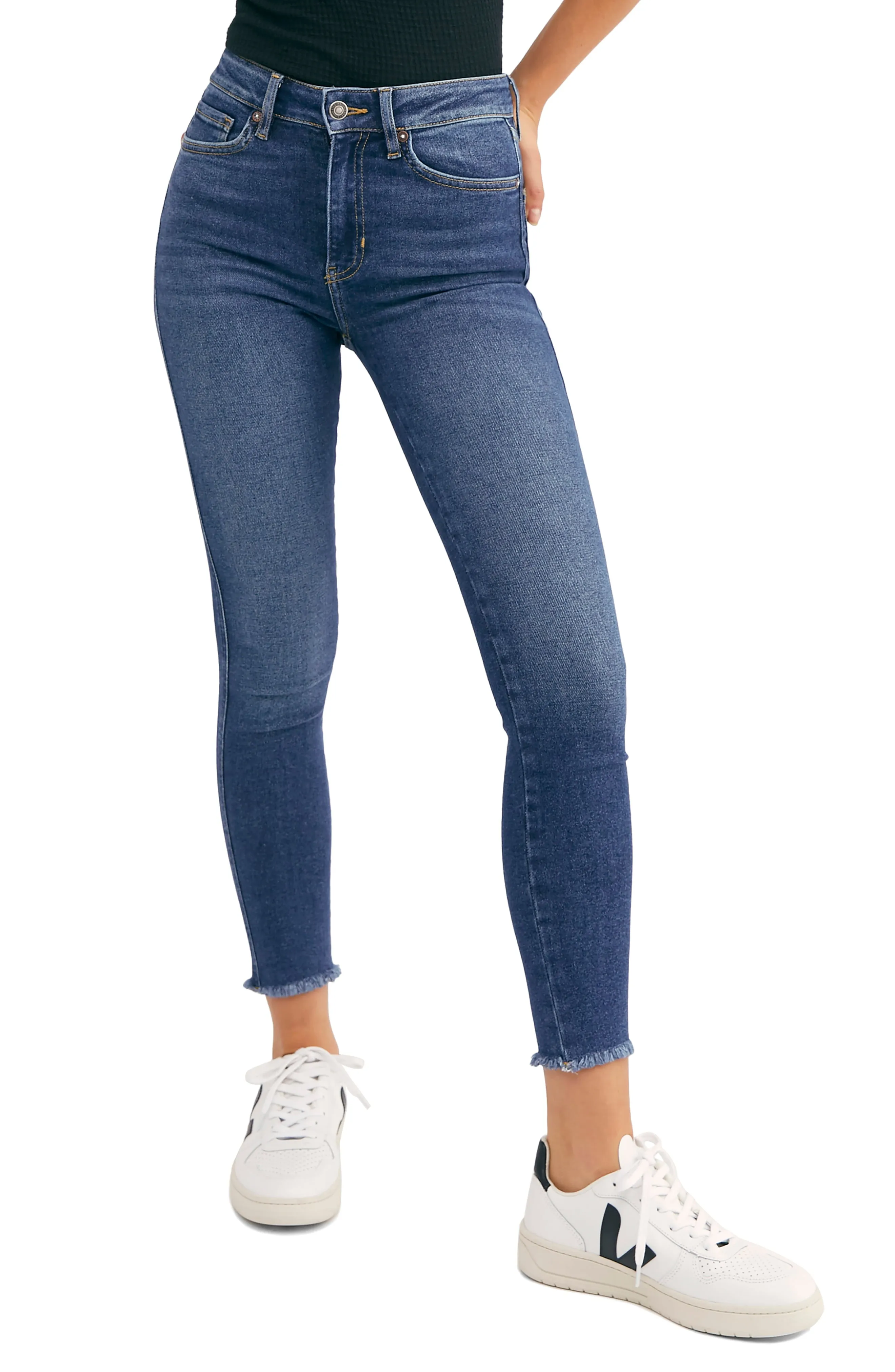 Free People Womens Ankle Skinny Jeans