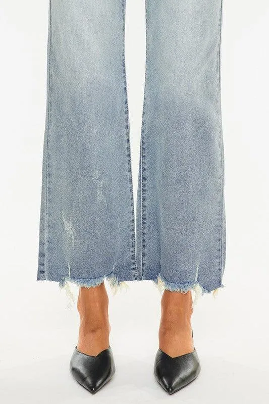 High Rise Slim Wide Leg