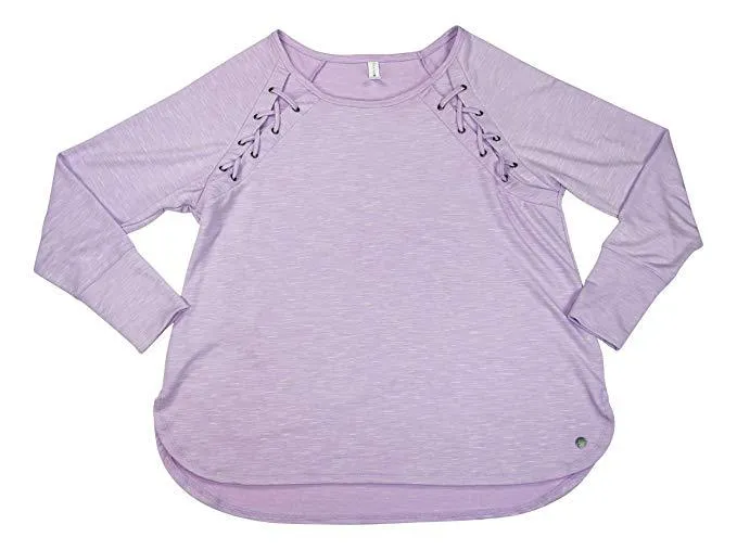 Ideology Women's Plus Size Tie-Detail Top Lilac Moon