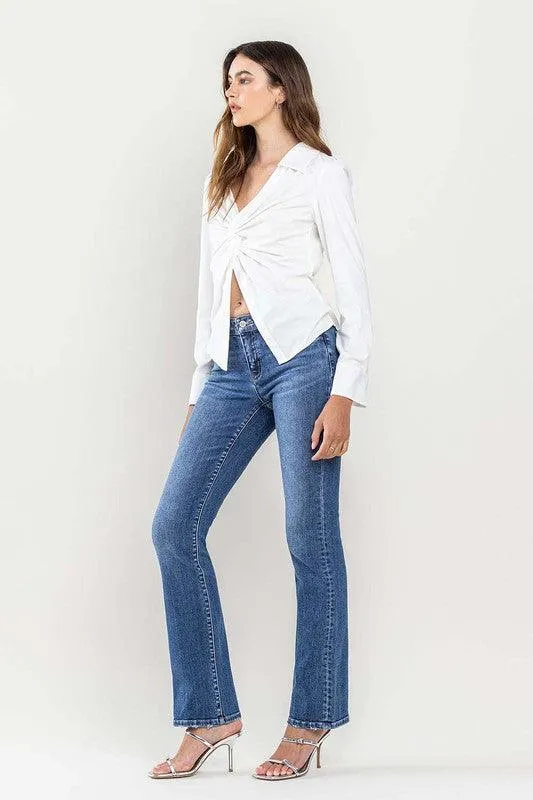 Low Rise Slim Bootcut Jeans