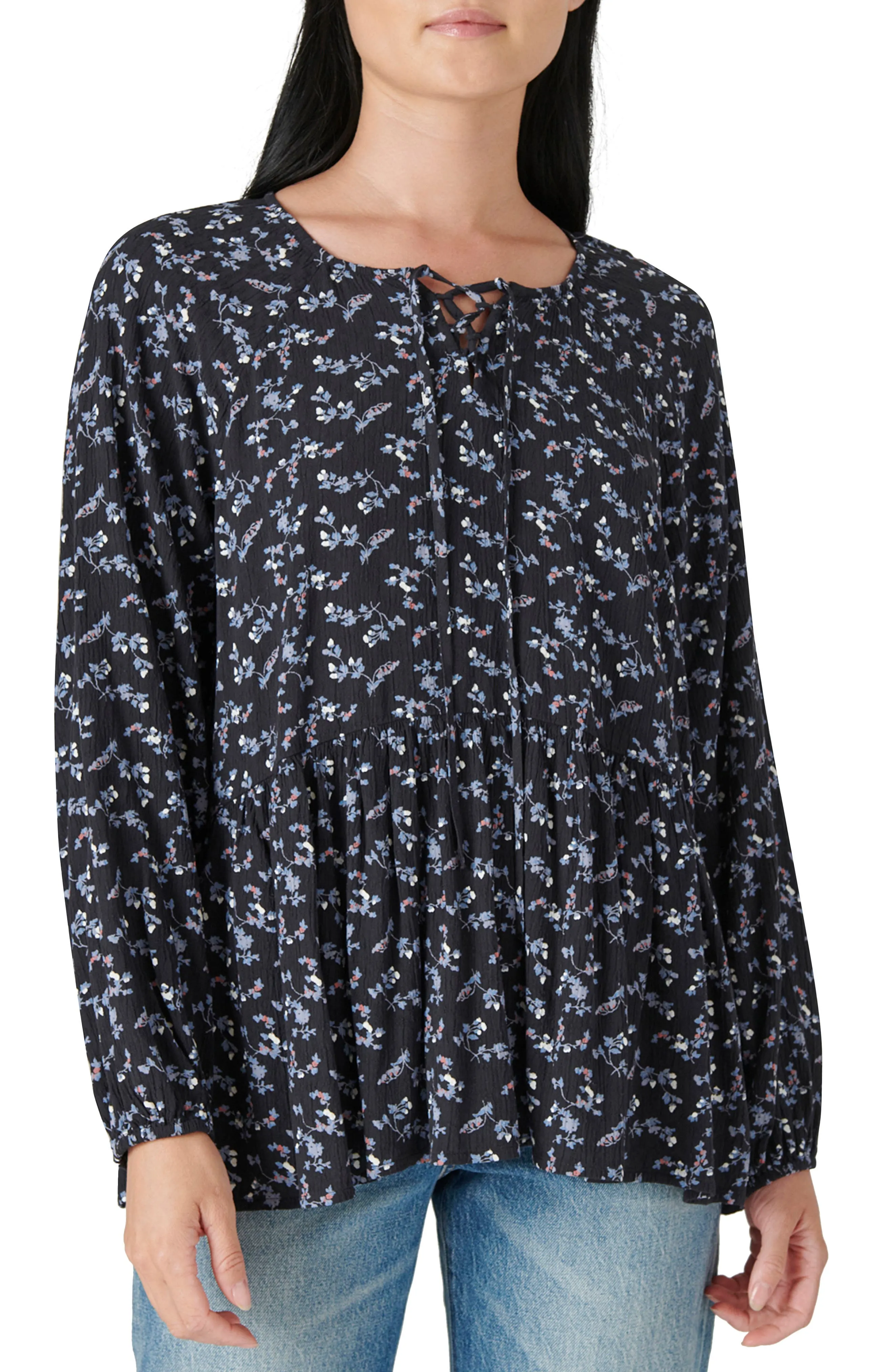 Lucky Brand Women’s Floral Printed Tunic, Size Xs