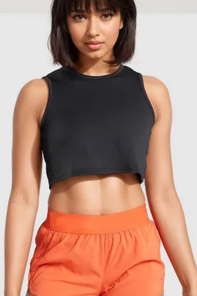 Luna Black Crop Top