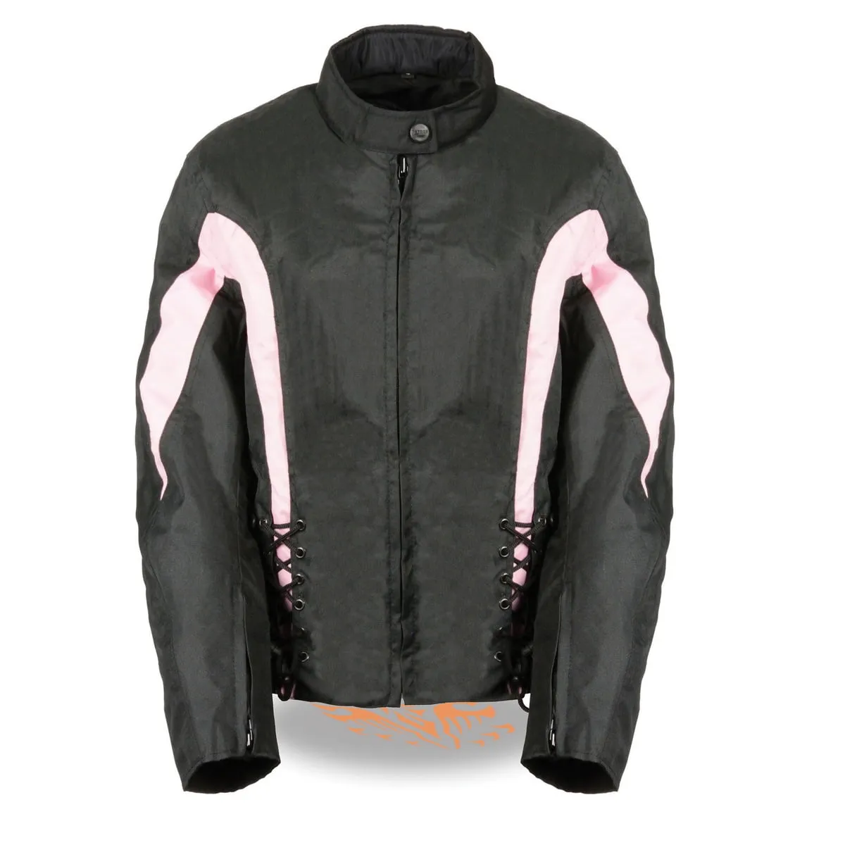 Nexgen SH2188 Women's Black and Pink Textile Motorcycle Riding Jacket