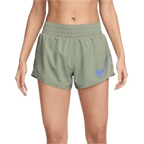 Nike Women's One Dri-fit Mid-Rise Brief-Lined Graphic Shorts