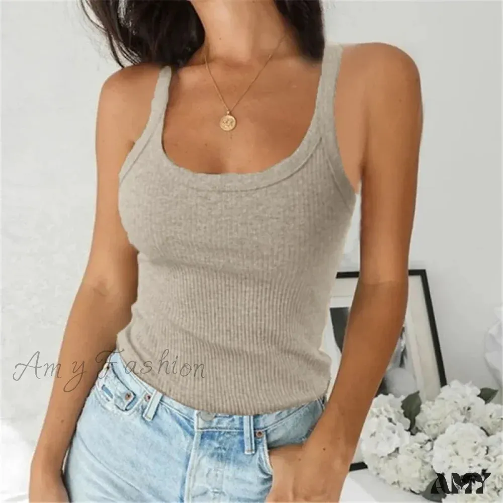 O Neck Summer Basic Ribbed Black Off Shoulder Casual Crop Top