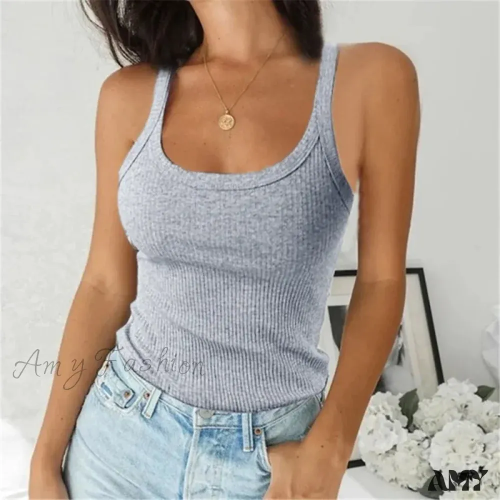 O Neck Summer Basic Ribbed Black Off Shoulder Casual Crop Top