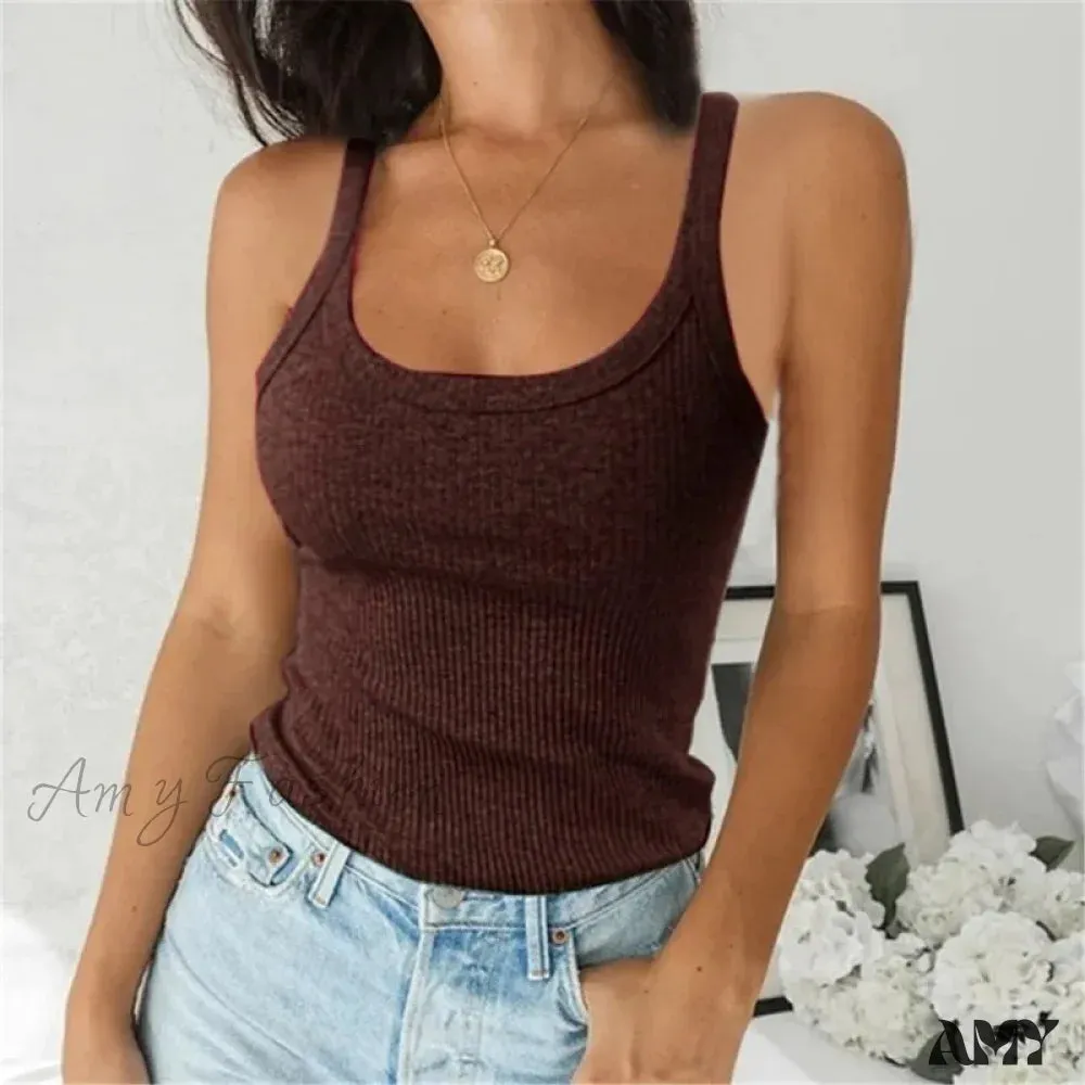 O Neck Summer Basic Ribbed Black Off Shoulder Casual Crop Top