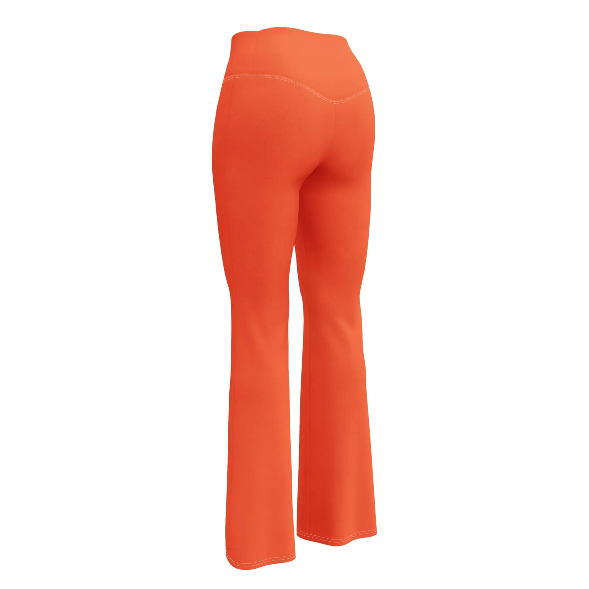 Outrageous Orange Flare Leggings