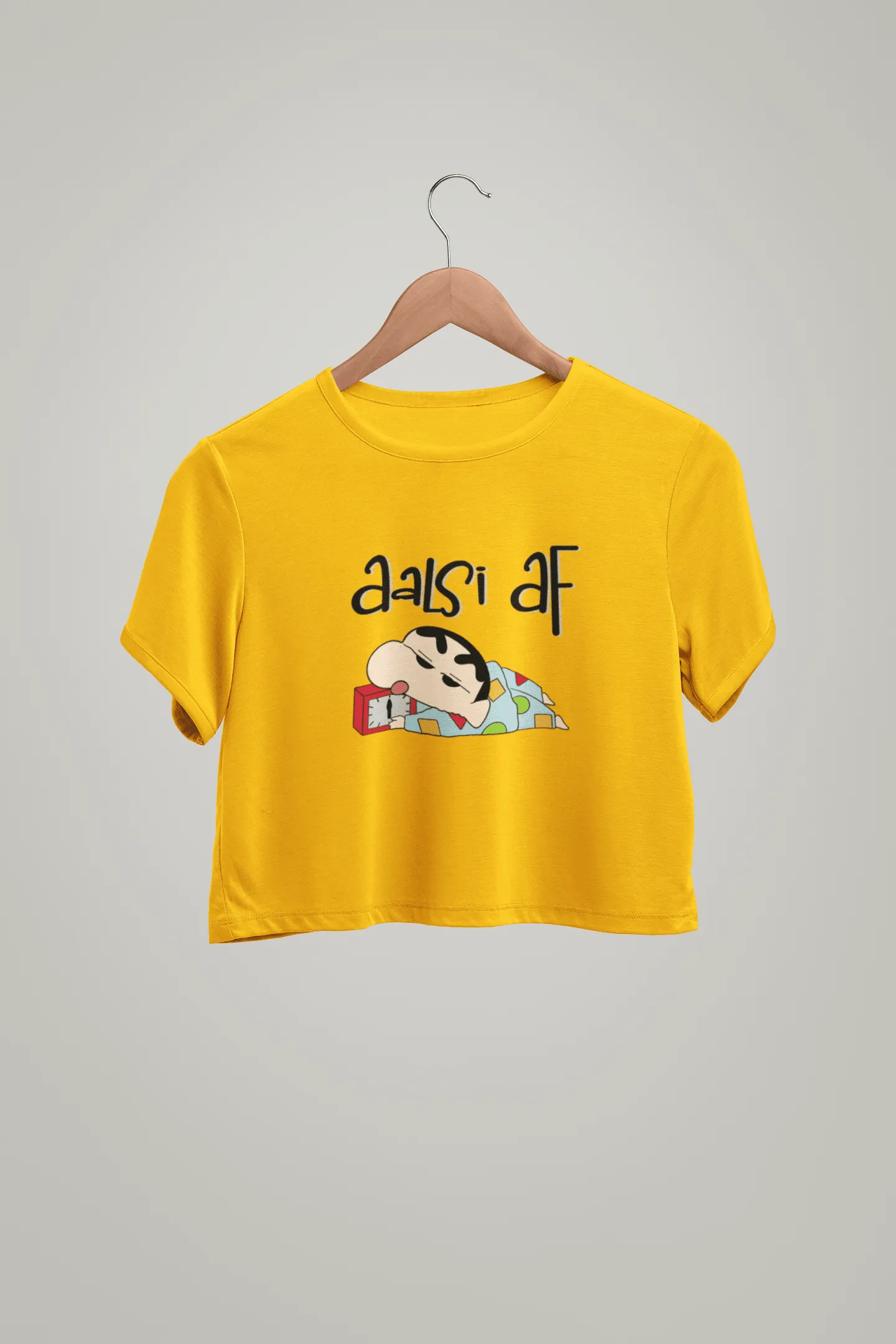 " AALSI AF " -HALF-SLEEVE CROP TOPS