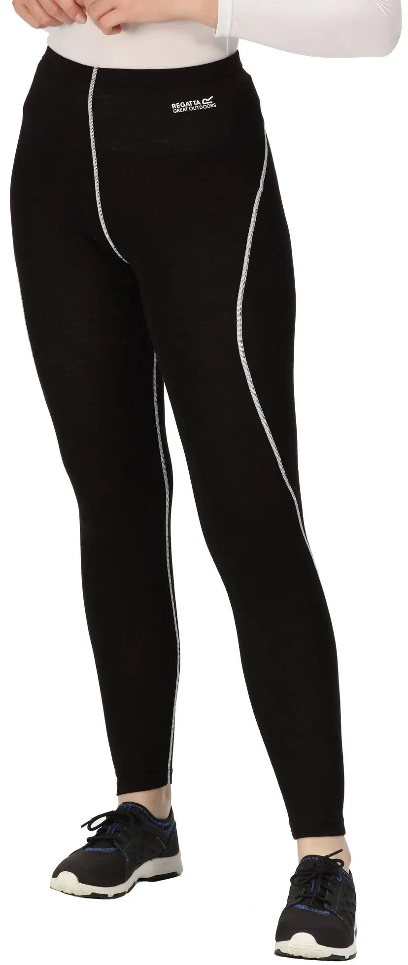 Regatta Zimba Merino Baselayer Womens Long Tights - Black