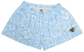 RF Women's Snakeskin Shorts - Sky Blue