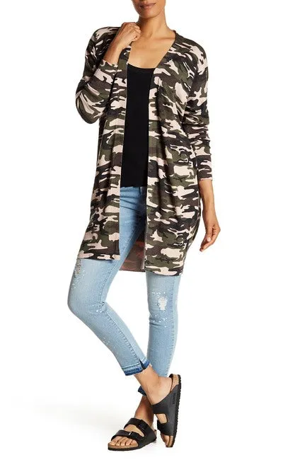 Sanctuary Lenox Camo Cardigan, Size Small