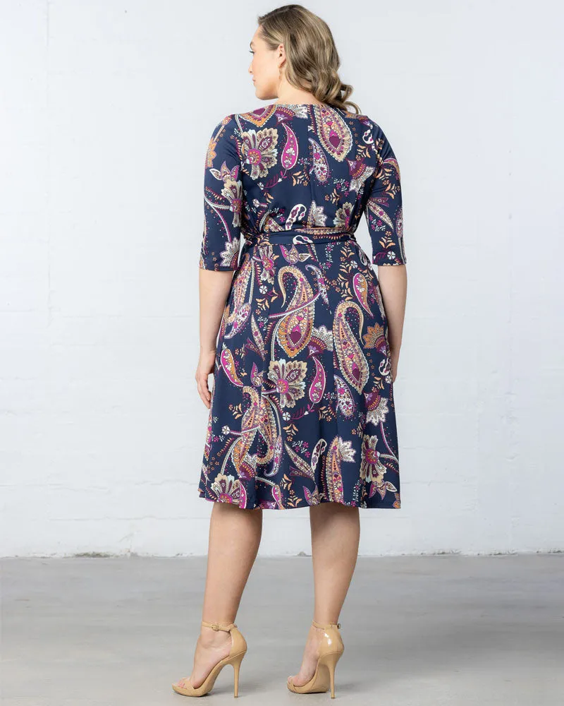 Signature Print Wrap Dress