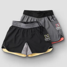 Standard Issue Grappling Shorts Women's 2PACK - Black/Yellow & Grey/Red