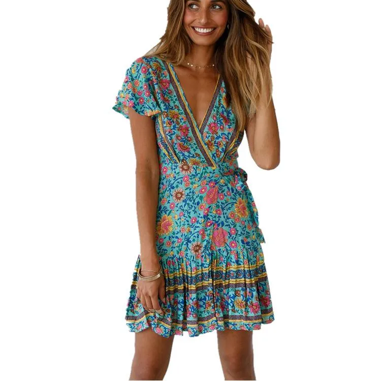 Summer Beach Bohemian Short Dresses