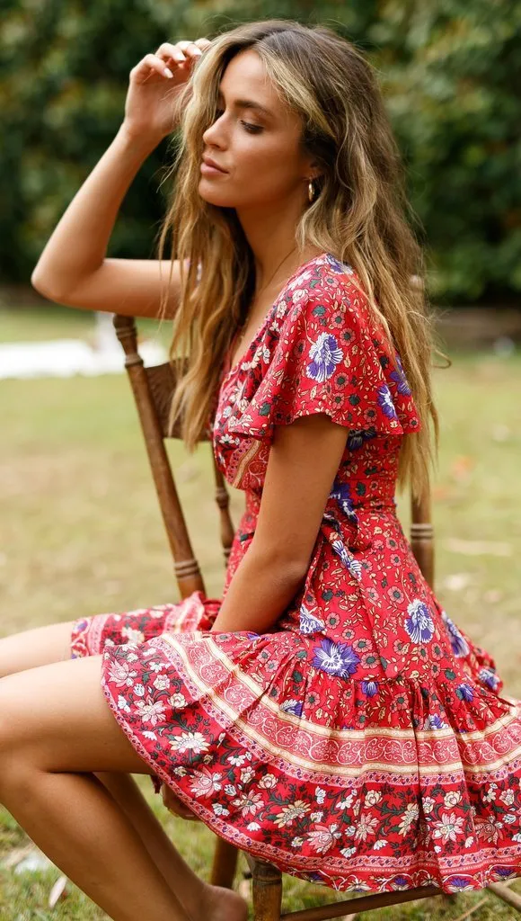 Summer Beach Bohemian Short Dresses