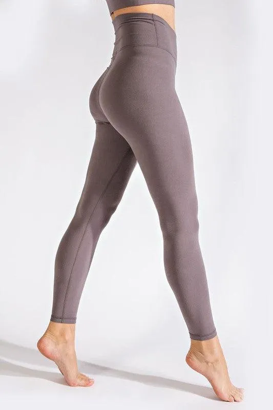 V Waist Full Length Leggings - Navy, Pink, Grey