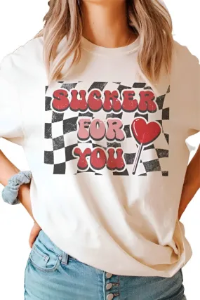 Valentine's Day Sucker For You Graphic T-Shirt