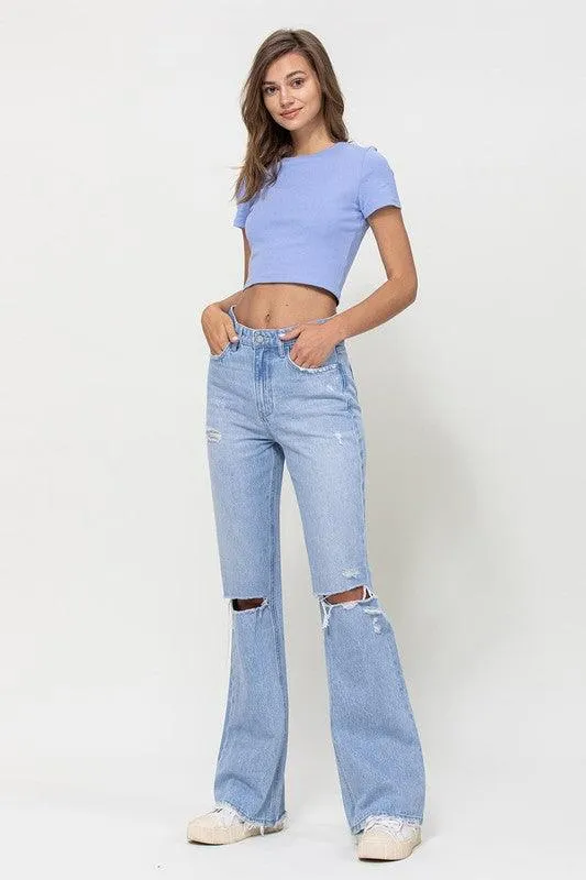 Womens 90's Vintage Flare Jeans