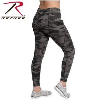 Womens Camo Workout Performance Shorts