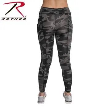 Womens Camo Workout Performance Shorts