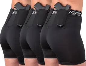 Women's Concealed Carry 4" Shorts Multi-Pack