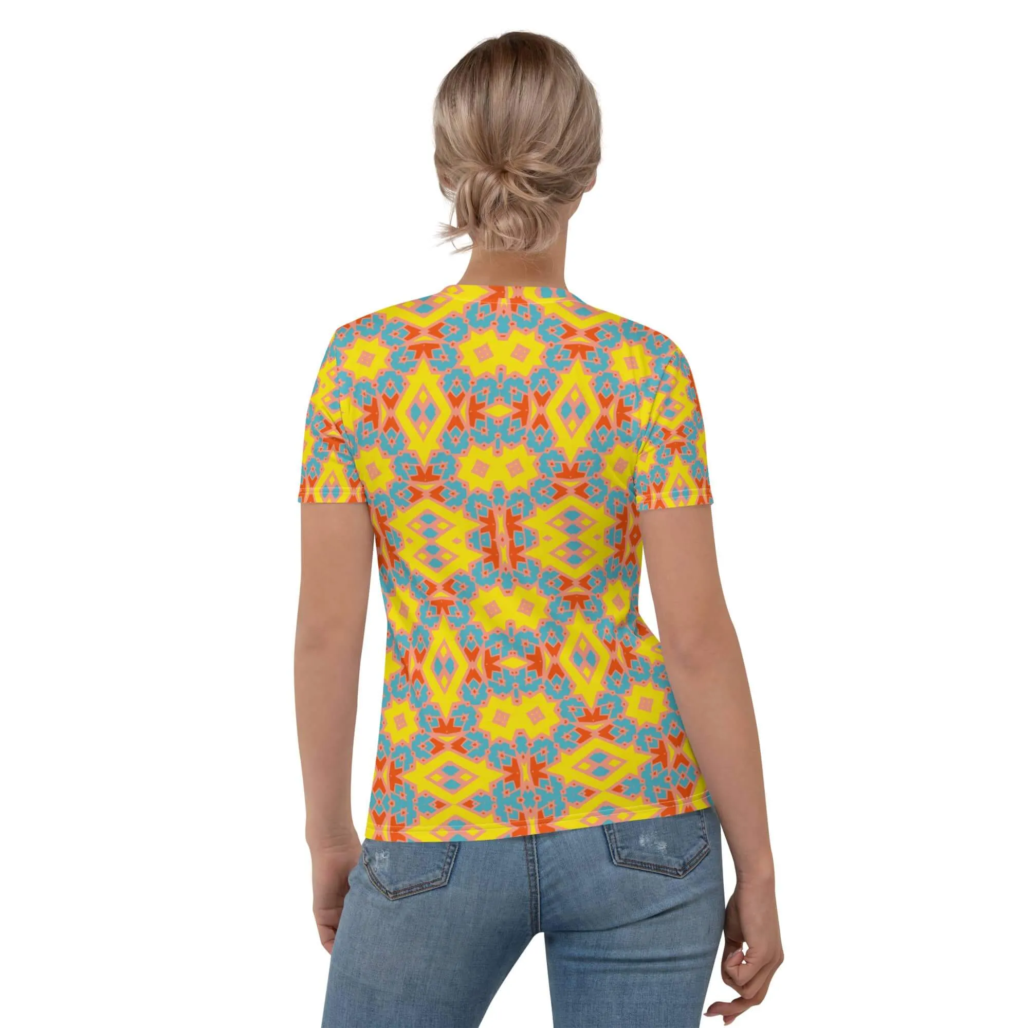 Women's Crew Neck Yellow T-Shirt