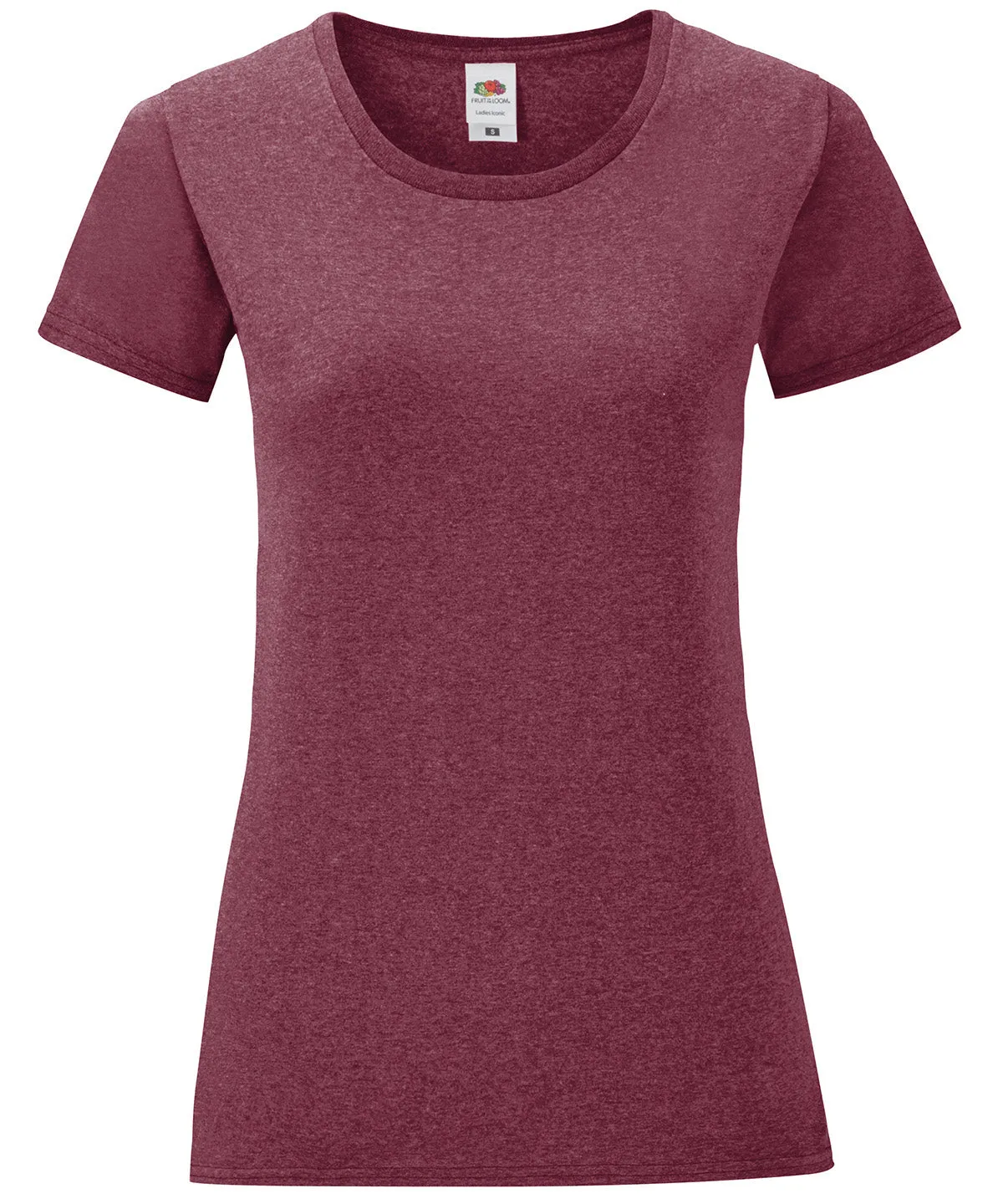 Womens iconic T | Heather Burgundy