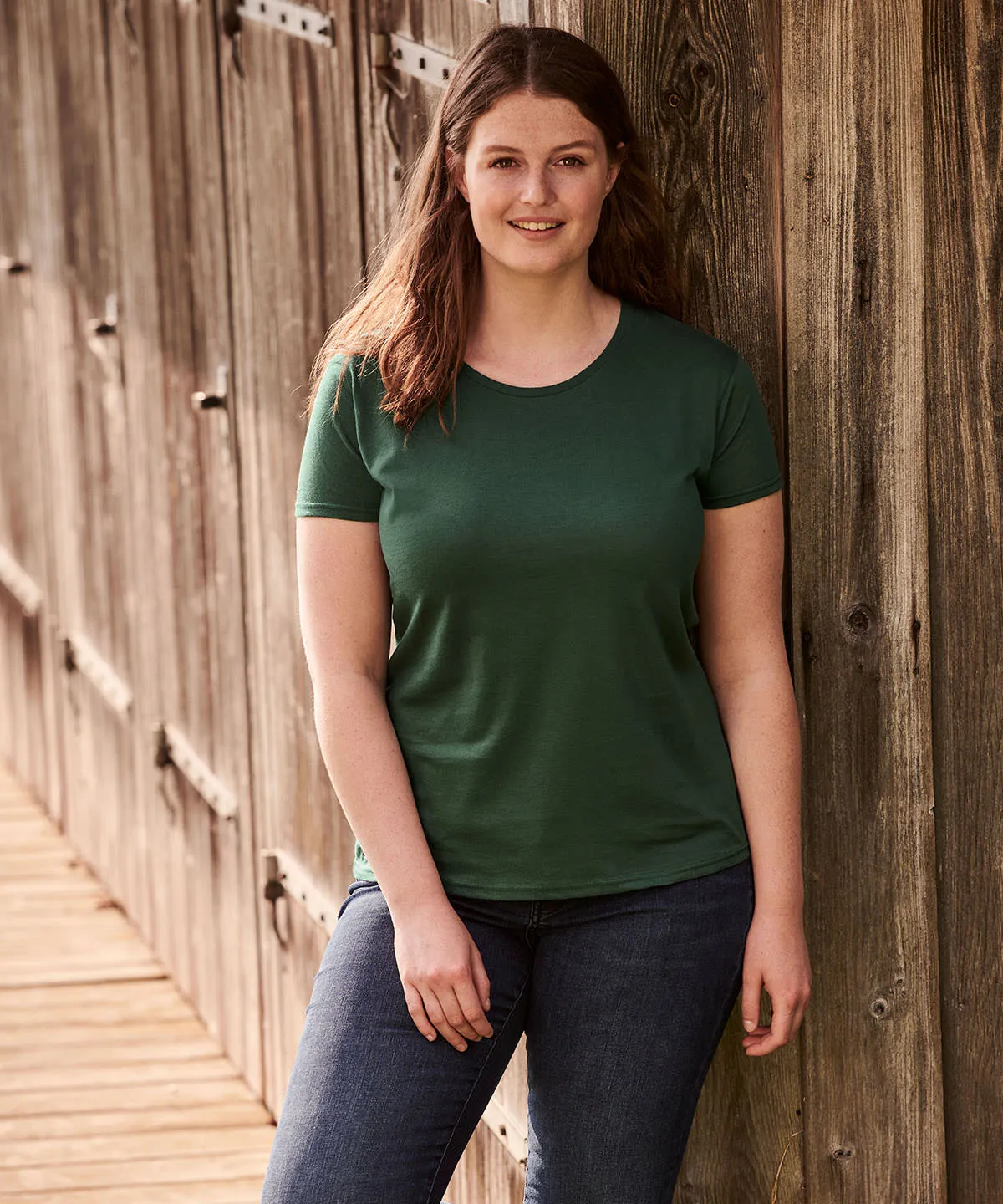 Womens iconic T | Heather Green