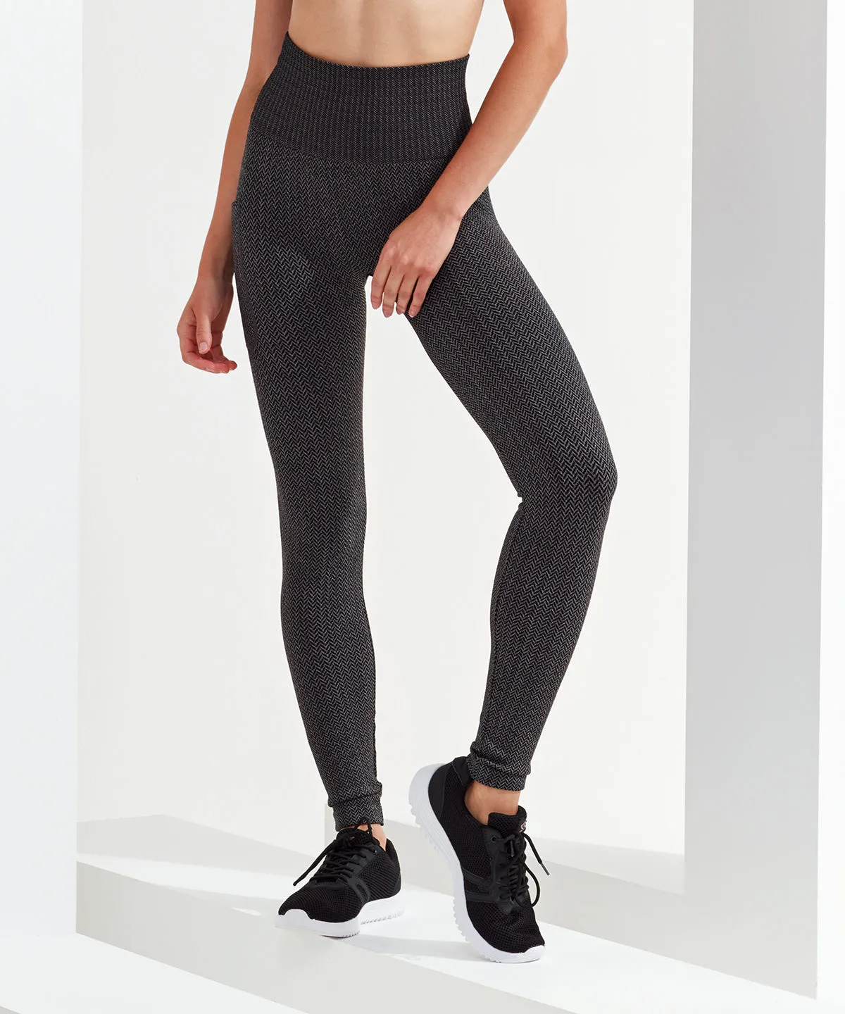 Womens TriDri® knitted city leggings | Charcoal