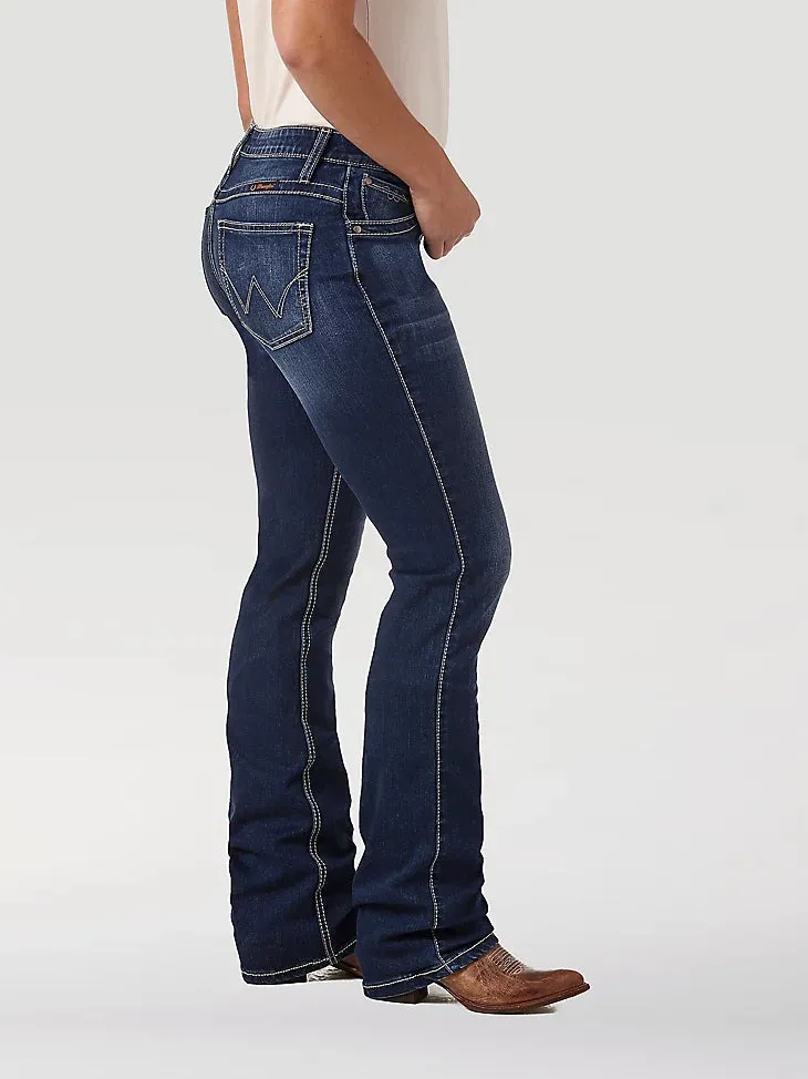 Wrangler Women's Q-Baby Ultimate Riding Jean in Dark Blue (Available In Regular & Plus Sizes!)