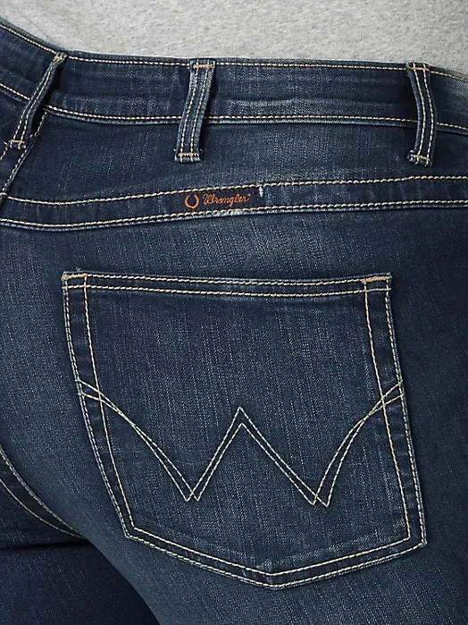 Wrangler Women's Q-Baby Ultimate Riding Jean in Dark Blue (Available In Regular & Plus Sizes!)