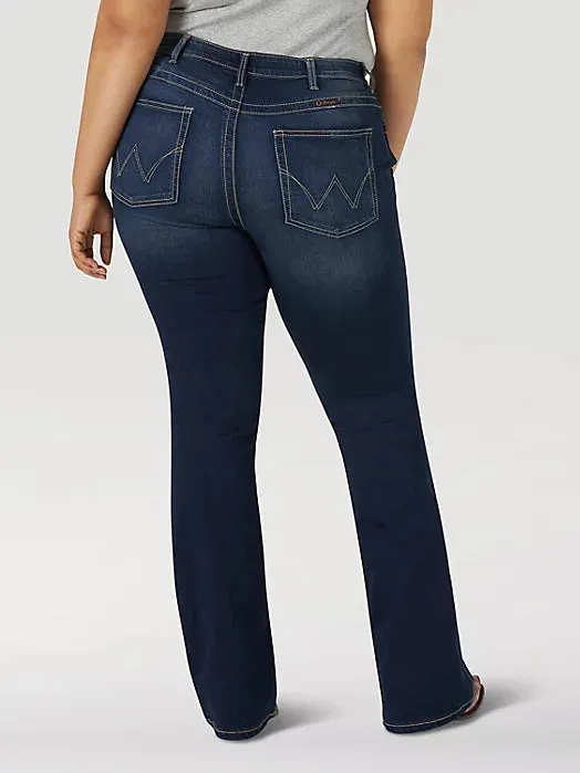 Wrangler Women's Q-Baby Ultimate Riding Jean in Dark Blue (Available In Regular & Plus Sizes!)